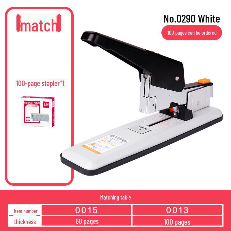 Deli Heavy-Duty Office Stapler for Thick Documents