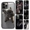 Черный французский бульдог Собака Чехол для телефона Cover Для iPhone 17 Air 16 15 14 Plus 13 12 11 Pro Ma Apple Чехол Shell Coque