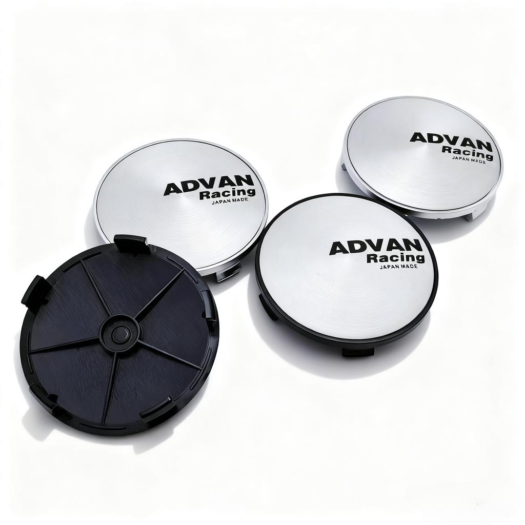 4pcs JDM Advan Logo Emblem Car Wheel Center Caps 68MM 63MM Wheels Hub Cap ADVAN Racing Badge Rim Hubcaps Cover Car Accessories