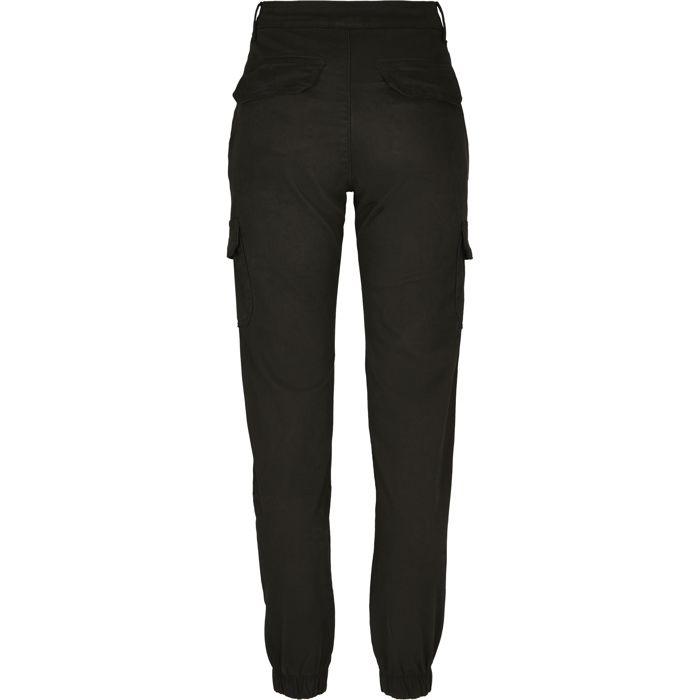 Pantalon femme - Urban Classic - Cargo - Taille haute - Noir - Poches cargo