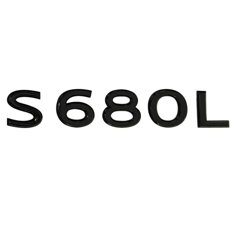 ABS Car Body Side Emblem Sticker Trunk Badge Decals for Mercedes Benz Maybach S400L S450L S480L S500L S580L S600L S680L Exterior AX1