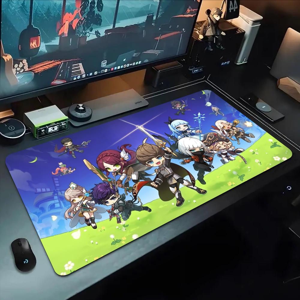 Коврик для мыши MapleStory 500x1000 мм Большой игровой коврик для мыши Геймерский XL Резиновый Отаку Клавиатурный коврик Настольный коврик для ноутбука