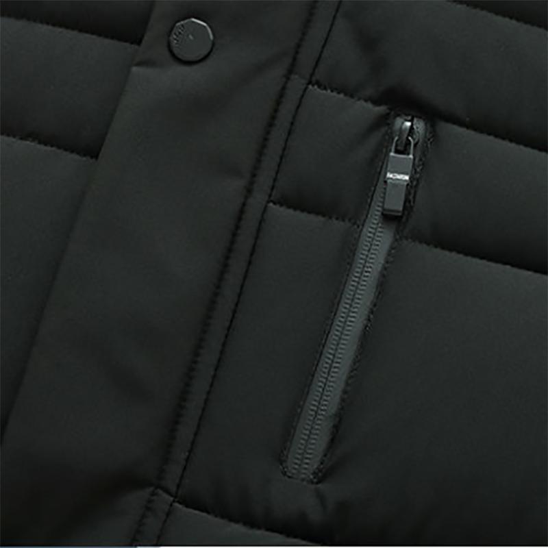 Зимняя пуховая куртка для молодежи и среднего возраста, теплая мужская куртка с бархатной подкладкой на хлопковой подкладке, куртка для папы