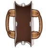 Coach Смит 24 Логотип Магнитная застежка Кожаная сумка-тоут Женские сумки-тоут Белый Коричневый CAR77-SVCAH