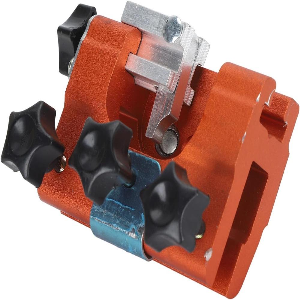 Alloy Chainsaw Sharpening Jig Orange Manual Chain Sharpener Durable Household Hardware Tool