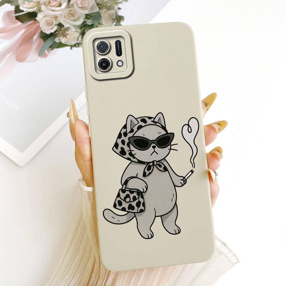 Для Oppo A16k CPH2421 Чехол Для Oppo A16e CPH2421 Чехол Модный Мультяшный Милый Смешной Расписной Силиконовый Чехол Для Телефона