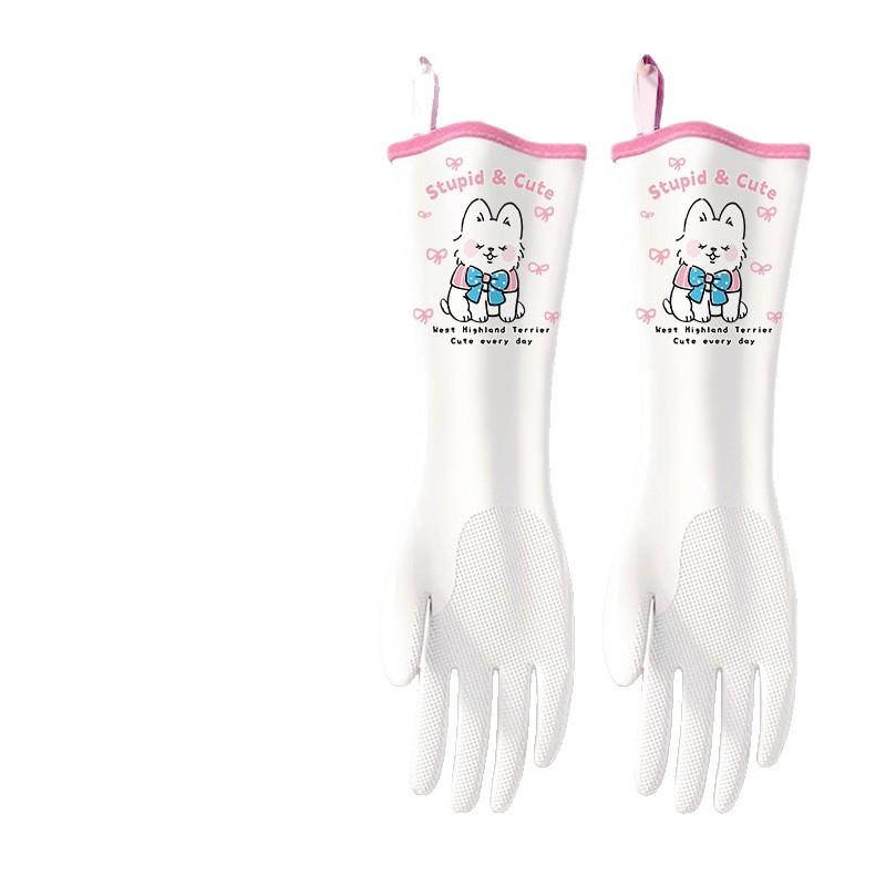 Household Gloves for Dishwashing, Cleaning, Durable Kitchen Housework Gloves, Waterproof Thickened Gloves for Women