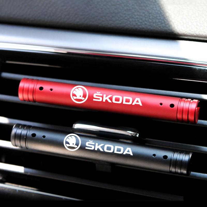 xvkdr8 Car Perfume Air Freshener Outlet Vent Air Conditioning Clip For Skoda octavia 3 2 superb 3 kodiaq Fabia Kamiq Karoq Accessories