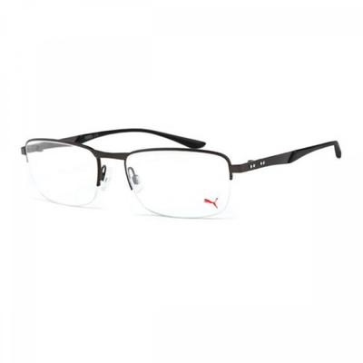 Puma Galleria Puma Eyeglass Frame PU0094O 001 Полуободковая металлическая оправа для мужчин и женщин