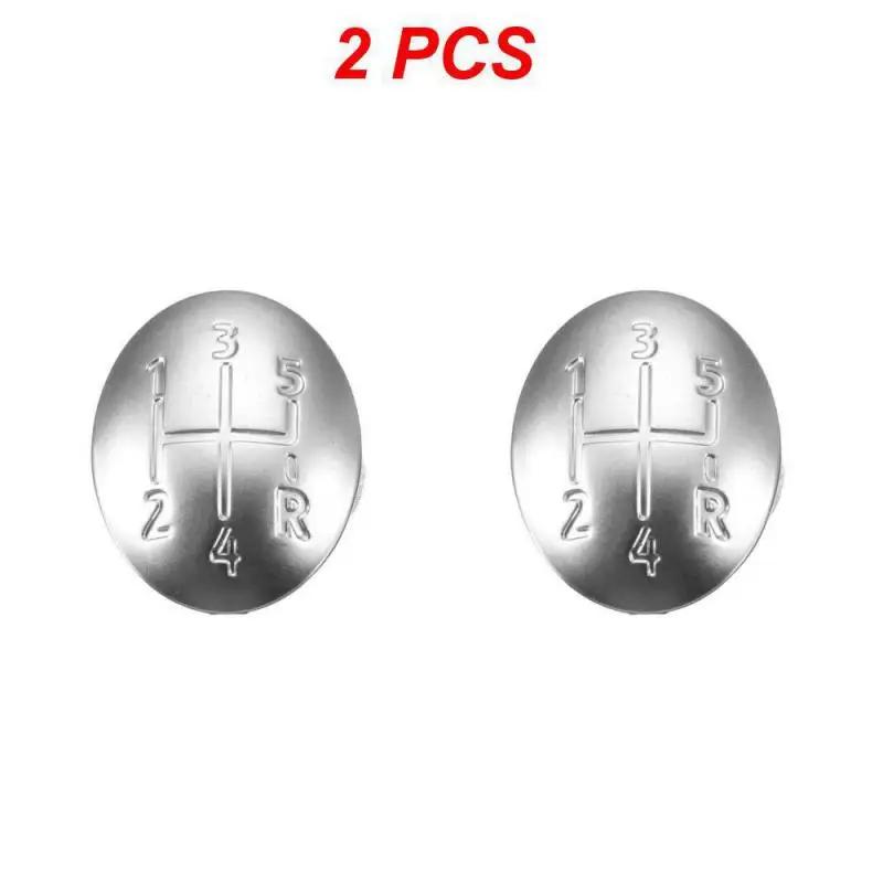 1/2 шт. шт. 5/6 скоростная автомобильная ручка переключения передач крышка рычага головки для Clio Megane Scenic Twingo хромированная машина
