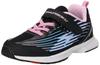Shunsoku Sneakers for Boys and SJJ Cm Kids, Girls, Lightweight, 16-25cm, 2E, 1210, Black/Pink, 21.0