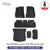 NovaAcc All TPE Floor Mats for Tesla Model Y 3 2021 to 2024 Left Rudder All Weather Foot Pad Automotive Interior Car Accessories