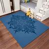 Living Room Carpet with Blue Mandala Pattern, Modern Nordic Style Rug Suitable for use as an anti-slip for living room bedroom sofas