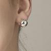Mimij 925 Silver Buffing Ball Earrings S