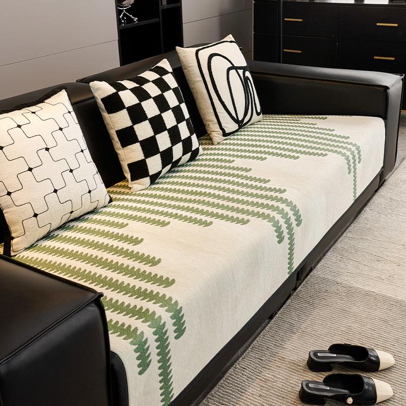 Light Luxury High-Grade Sofa Cushion Four Seasons Universal Non-Slip Leather Sofa Seat Cover Cover Dedicated Cover Towel