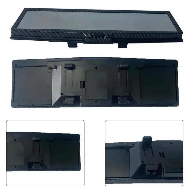 Car Indoor Rearview Universal CLIP-ON Rear View Mirror 3D Rearview Mirror LED Lighted ABS Car Styling Flat Rearview Auto Parts