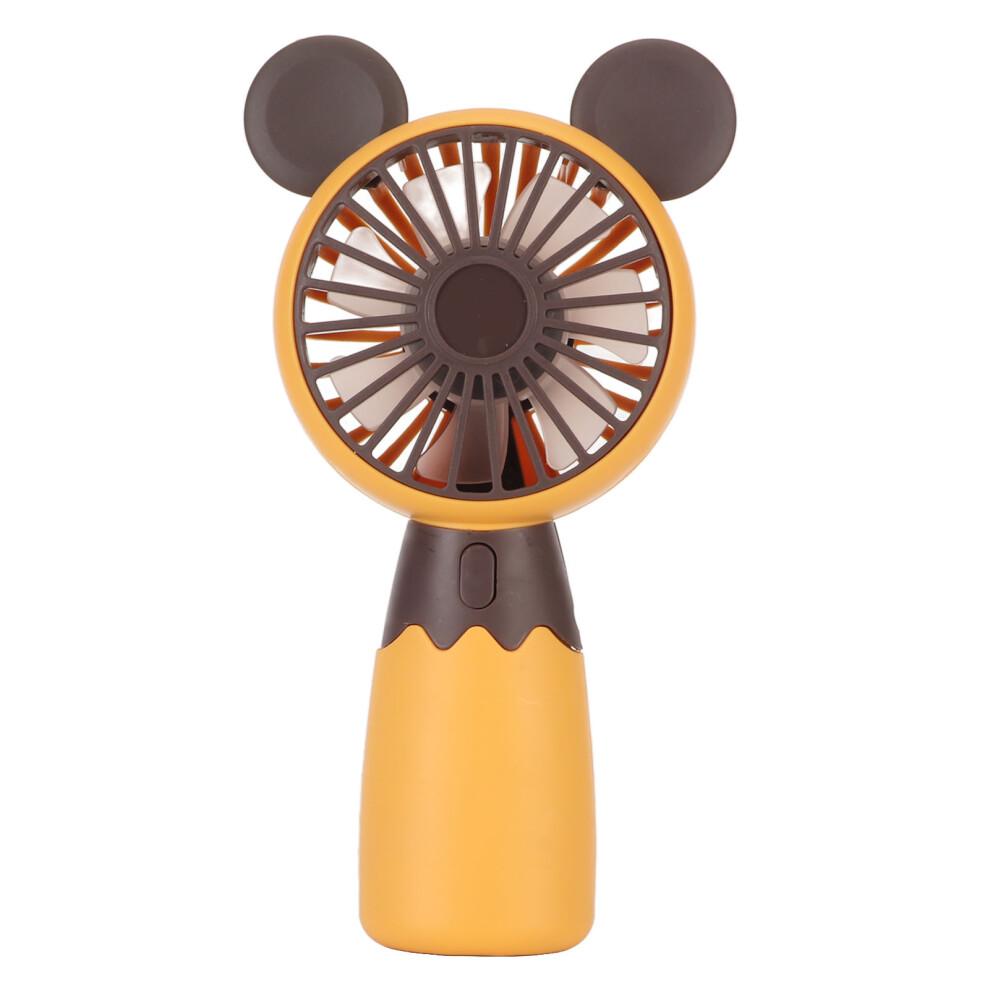 Handheld Fan For Summer Days, Portable Fan With 3 Speed Options USB Rechargeable Built In Battery Quiet Cooling Ergonomic Shape Lightweight Fan With