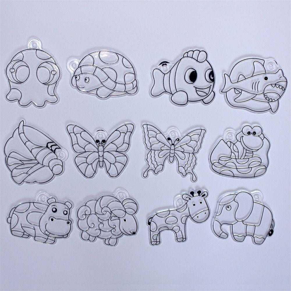 Art Craft DIY Suncatchers Craft Window Painting Toys Filing Drawing Board Sun Catcher Hanger
