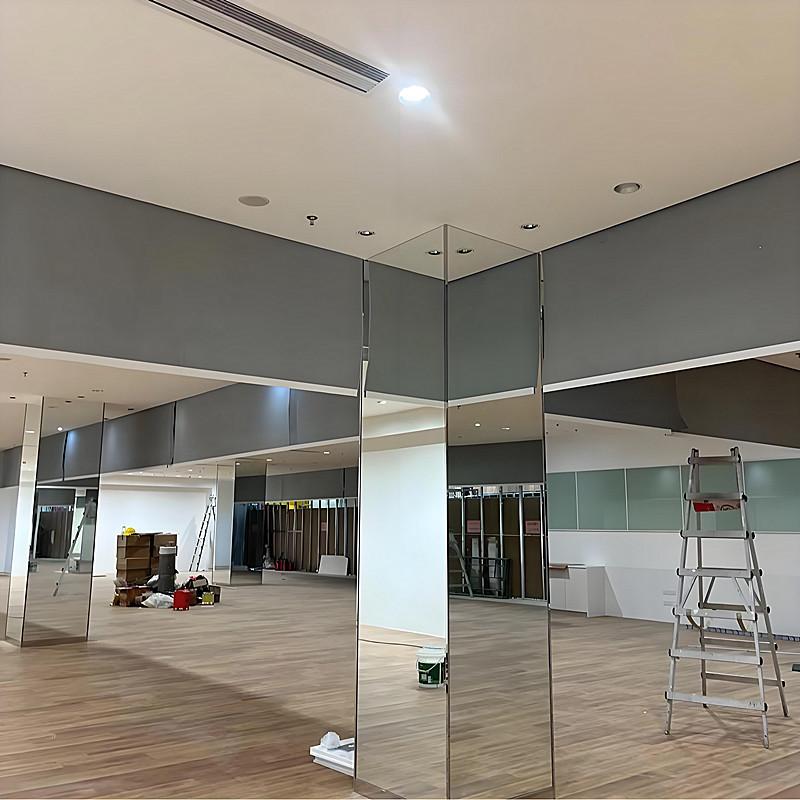 Установка огнестойкой ткани, стекла и электрической дымозащитной шторы