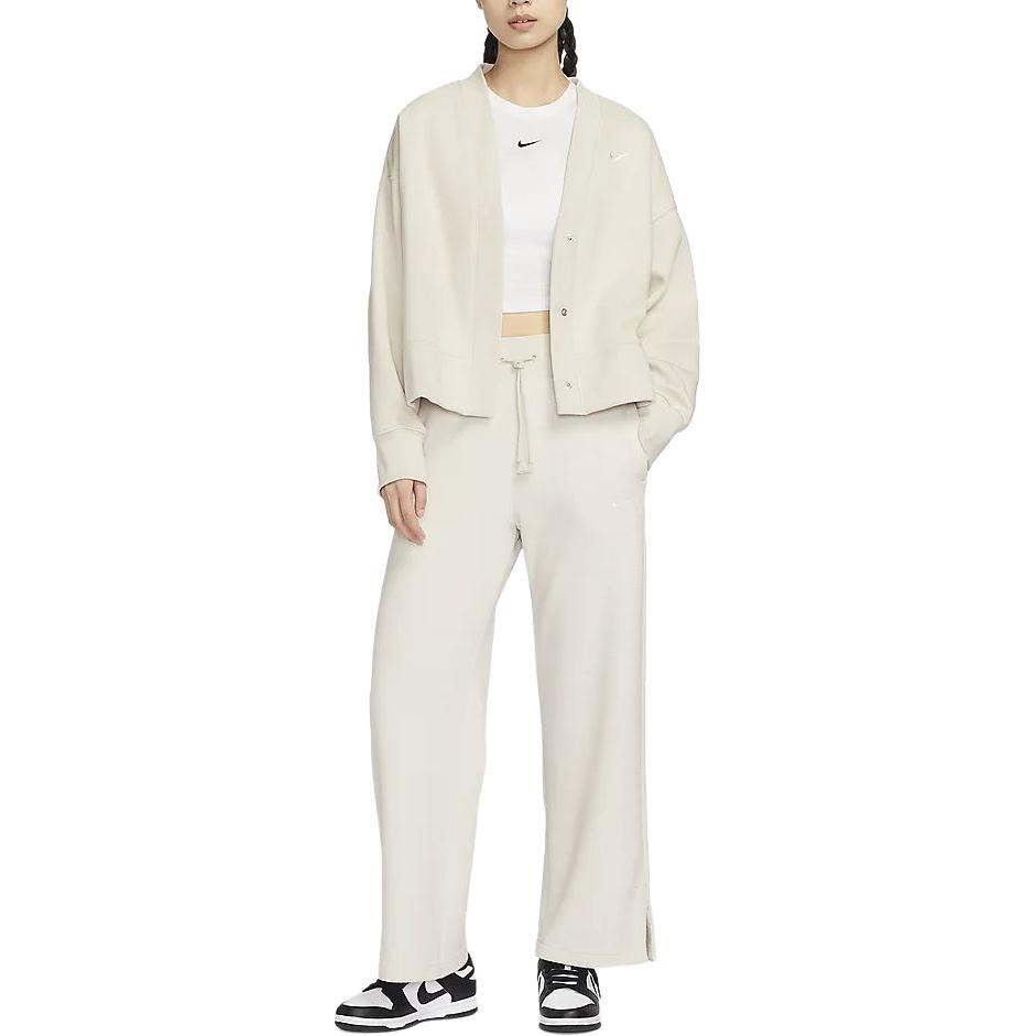 Новые женские повседневные брюки Nike Sportswear Phoenix Fleece Экрю FN3623-104