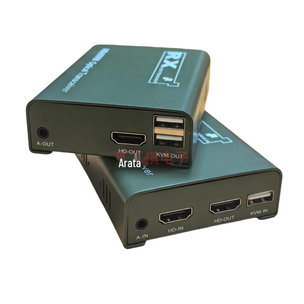 Оптический удлинитель HDMI и USB на 3 км с поддержкой аудио 3,5 мм и KVM