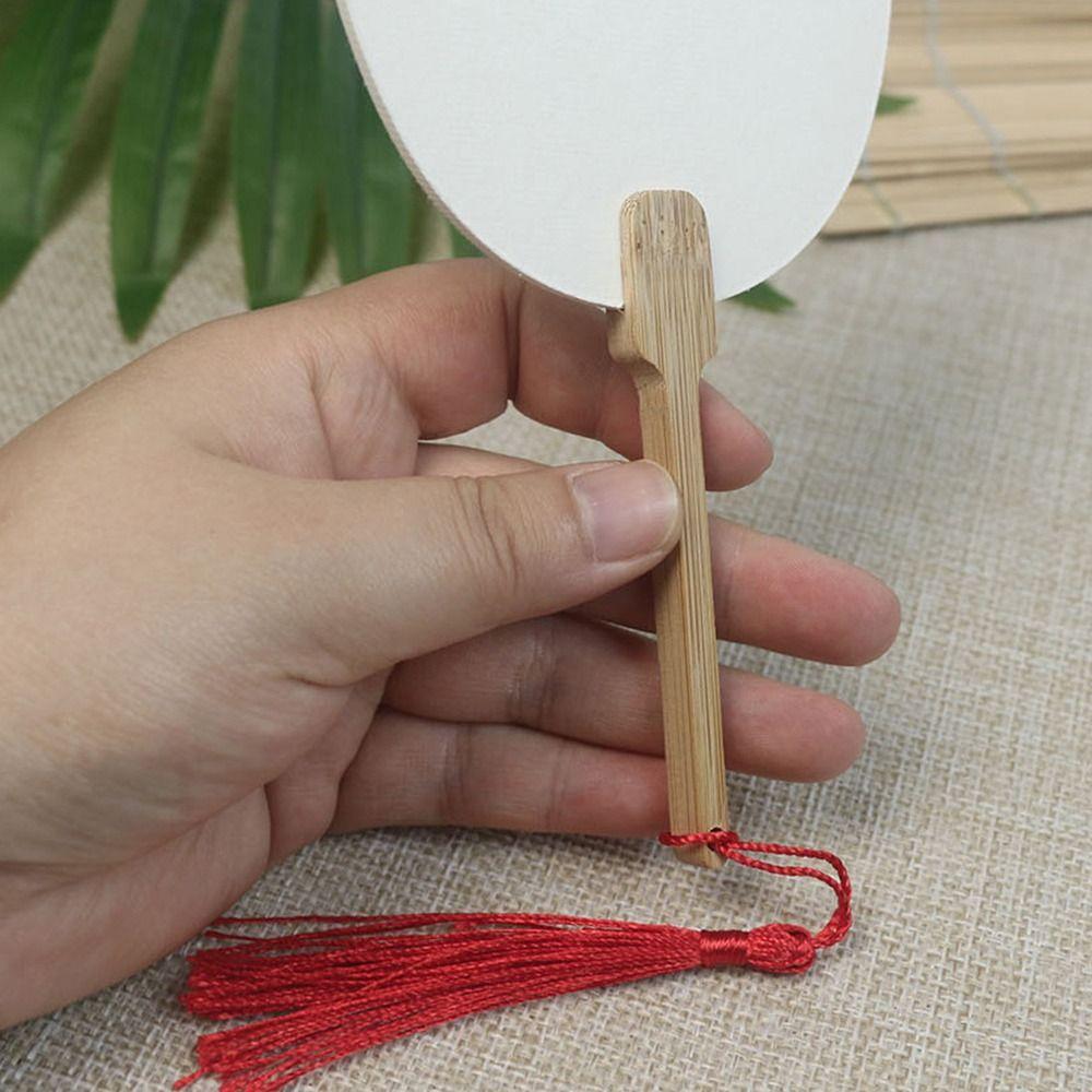 Портативные мини-веера в китайском стиле для граффити, круглые, недоделанные, бумажные, веер ручной работы, утолщенная бумага Сюань, пустые веера для рисования, украшение для дома