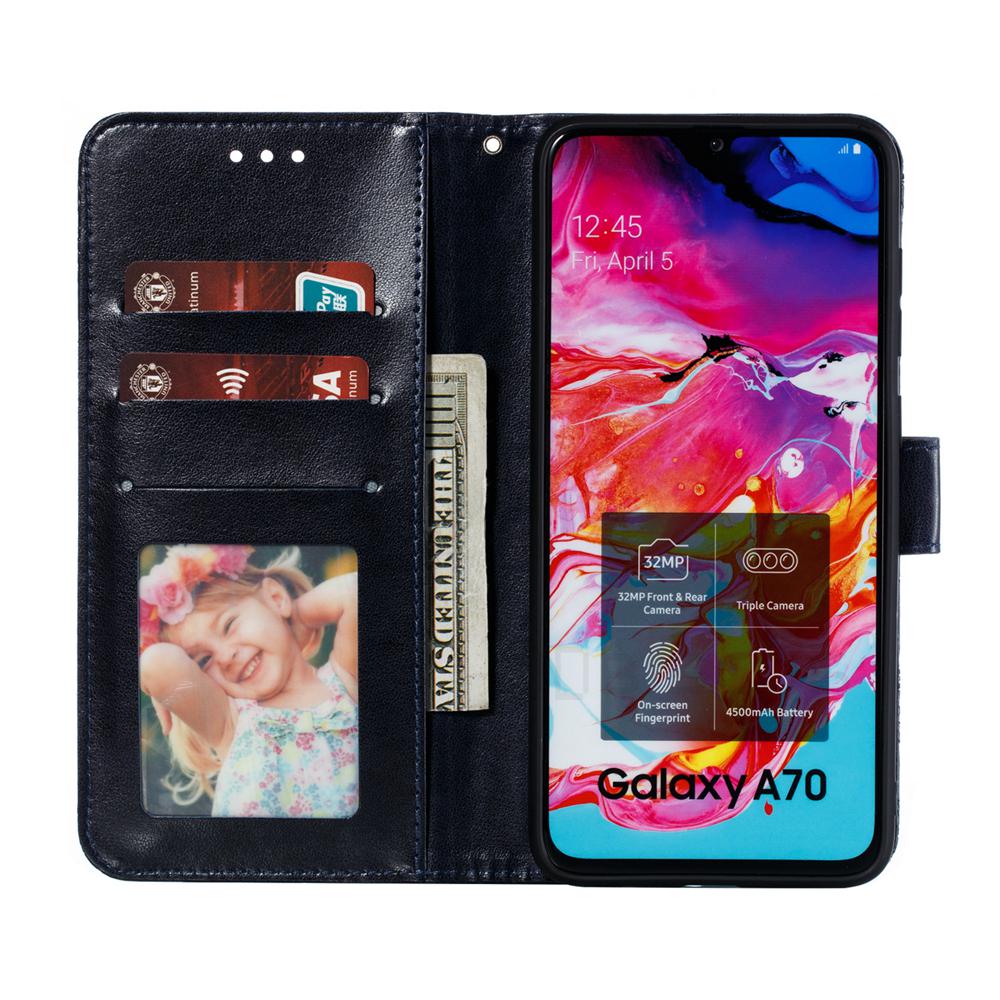 Кожаный флип-бумажник с кружевом и цветком для Samsung Galaxy S21 S20 S10 S9 A30S A51 A50 A01 A10 A21S A40 A31 A71 M21 A02 A12 A32 A52 A72, чехол в стиле книги