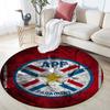 Paraguay national football   Round Rug, Non Slip Washable Circular Carpet For Living Room Bedroom Playroom, Sports Fan Decor, Holiday Birthday Gift