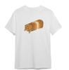 Cute Orange Cat Toast  Tshirt Creative Round Neck Tshirt Comfortable Home Clothes Unisex Clothing