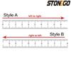 STONEGO Самоклеящаяся рулетка с метрической шкалой из нержавеющей стали для стусла - Защита от ржавчины, Прочная и износостойкая 0,5/1/2/3/4/5 м