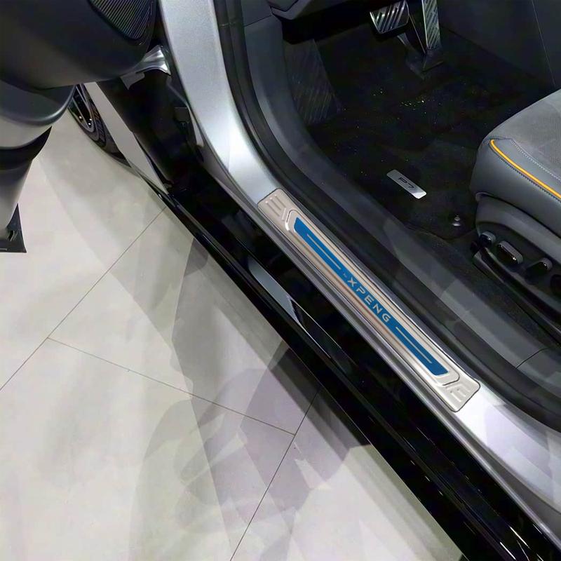 Для Xpeng P7 2025 Автомобильные накладки на пороги Защитные накладки Аксессуары Нержавеющая сталь Защита от царапин Декоративные наклейки 4 шт.