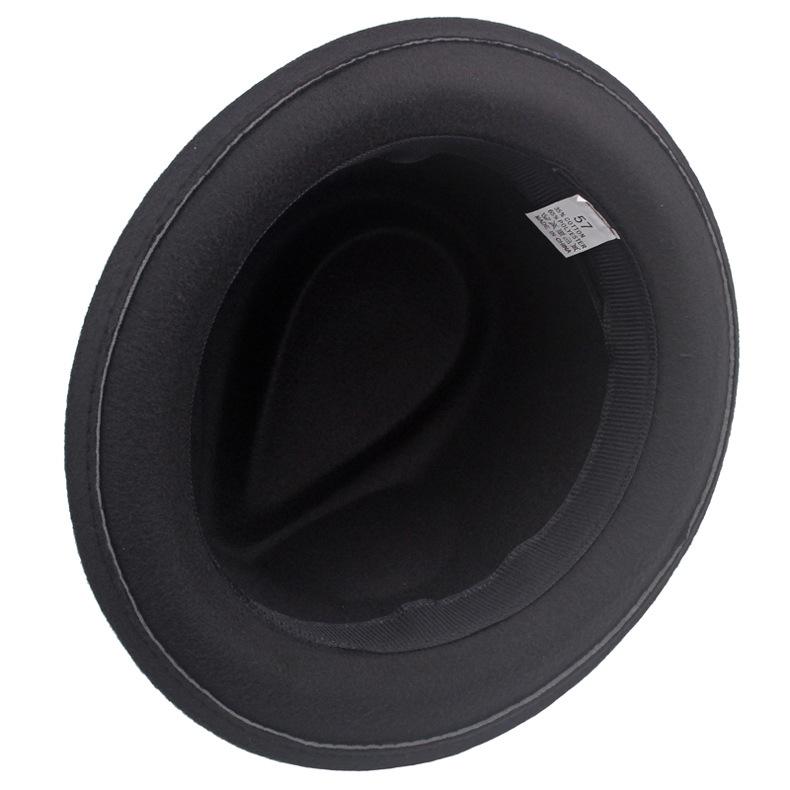 Зимняя джазовая шляпа, женская шерстяная свернутая маленькая шляпа, джентльменская шляпа, шляпа для выступлений на сцене, шляпа Fedoras