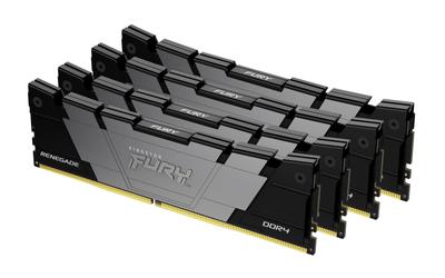 Kingston FURY Renegade 32 ГБ 3600 DDR4 CL16 DIMM оперативной памяти для настольного ПК (Пакет 4) - KF436C16RB2K4/32