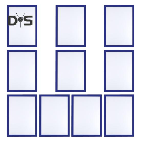 10 шт. A3/A4/A5/A6/8K магнитный держатель для знаков настенный самоклеящийся фоторамка для показа фотографий документ бумага постер произведение искусства картина держатель