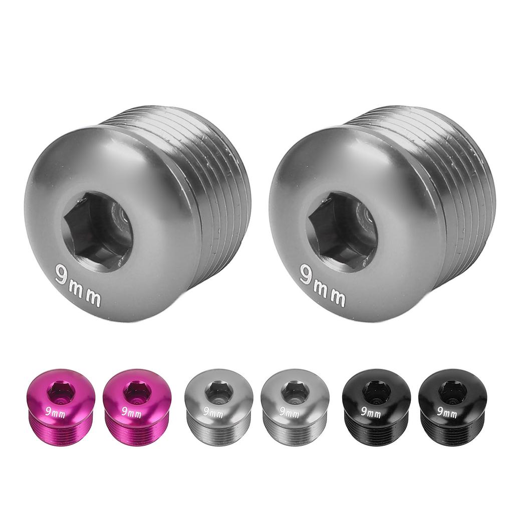 2 ШТ. Пылезащитная крышка для педали велосипеда M14 9 мм из алюминиевого сплава, защитный стопорный винт для горного велосипеда