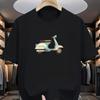 Vintage Scooter Design T-Shirt Breathable Cool, Comfortable Wear,Daily Casua