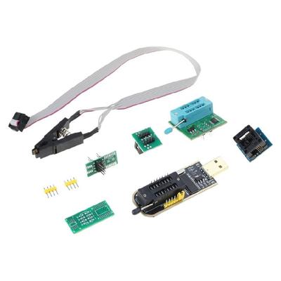 Продвинутый USB-программатор CH341A для EEPROM серий 24 25 с тестовым зажимом SOIC8 и адаптером SOP8 SOIC8 в DIP8
