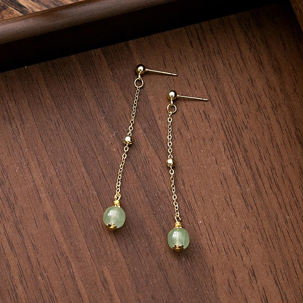 BLINGBAY женские новые серьги с искусственным жемчугом в китайском стиле, серьги с кисточками в форме бабочки в китайском стиле, простые аксессуары Hanfu, ретро-ювелирные изделия