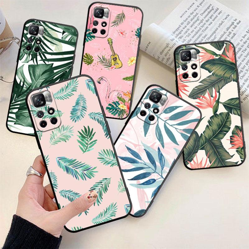Retro Flower Leaf Phone Case For iPhone Samsung Galaxy Redmi Xiaomi Note S A 7 8 9 10 11 12 13 14 15 16 20 21 22 23 53 54 Pro Max Plus Ultra TPU Soft