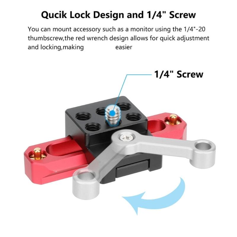Aluminum Quick Release Clamp Quick Release Clamp with 1/4inch Threads For Studio Equipment Photography Accessories