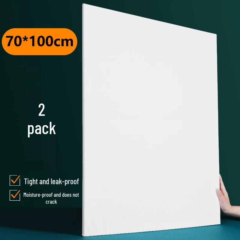 5-Piece Acrylic Oil Painting Set: Blank Cotton & Linen Canvas Panels with Large Frame