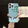 Чехол для телефона с рисунком панды и водной рябью для iPhone 17 16 11 12 13 14 15 Pro Max Plus Задняя крышка