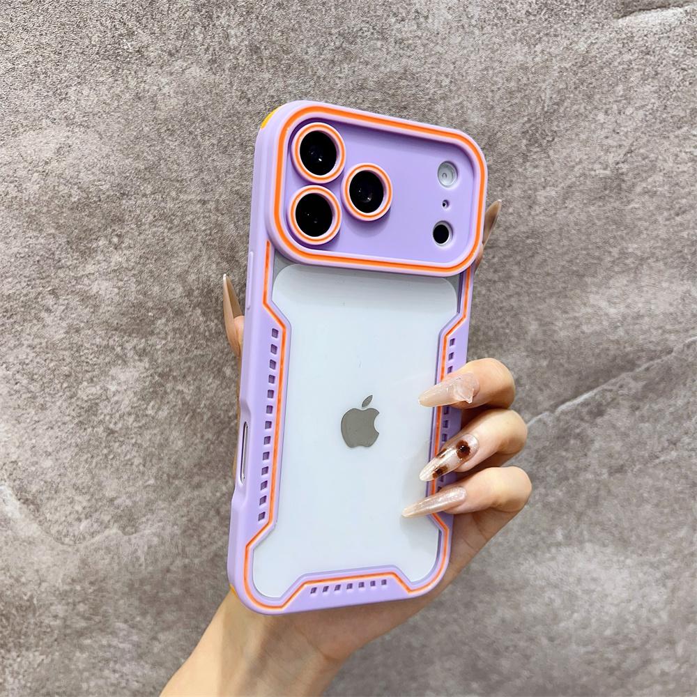 New Transparent Glass Fashion Phone Case for iPhone 17 Pro Max Air 16 Pro  15 14 13 12 11 Shockproof Protection Change 17 Series