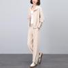 Stylish Women's Spring/Autumn Tracksuit Cardigan: Casual, Fashionable, Loose-Fitting Two-Piece Set