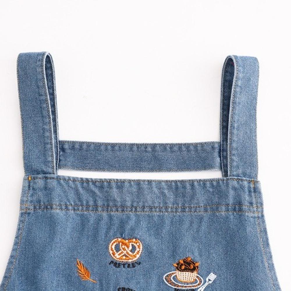 Artistic Design Cowboy Apron Antifouling Korean Workwear Apron Simple Baking Apron Milk Tea Shop