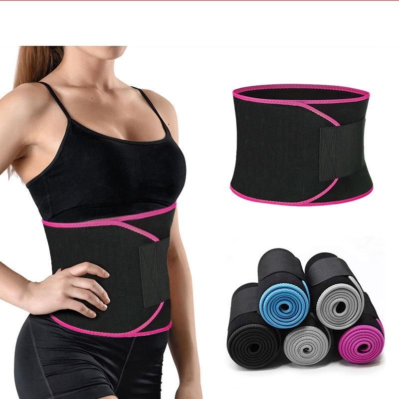 Custom Neoprene Latex Sweat Waist Trainer Women's Support Shaper Sauna Waist Trimmers with Waist Belt