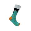 1 Pair Men's Trendy Cartoon Cat Fish Pattern Mid-calf Socks, Breathable Comfy Casual Unisex Socks Suit In All Seasons