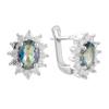 Silver Earrings with Mystic Topaz 1.05ct (2089940)