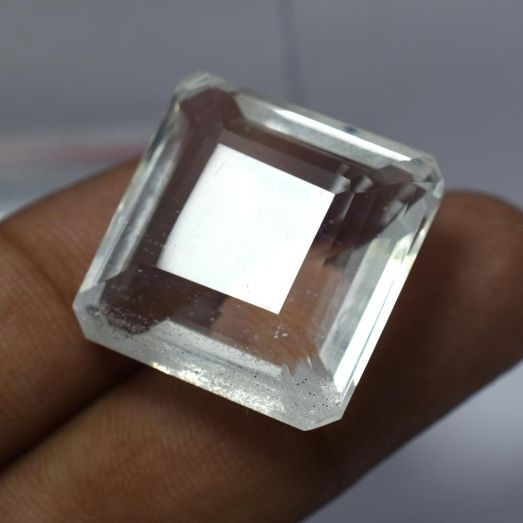 Lab-Created Yellow Opal Loose Gemstone 112.65 ct Square Cut October Birthstone for Gem Collections