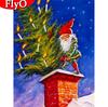 Алмазная вышивка Санта-Клаус Полная площадь Алмазная картина Мультфильм Мозаика Рождественский подарок Decortion